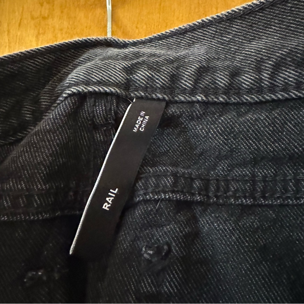 Weekday Rail Jeans In Black View 2